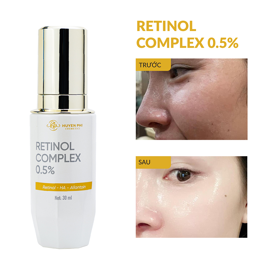 Tinh chất ngăn ngừa lão hóa, tái tạo da Retinol Complex 0.5% Huyền Phi 30ml