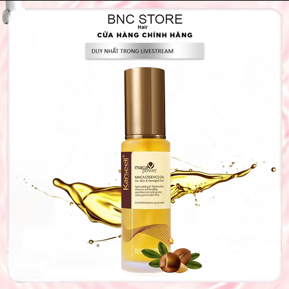 [+Tặng mũ trùm] Tinh dầu dưỡng tóc cao cấp Karseell Maca Essence Oil 50ml