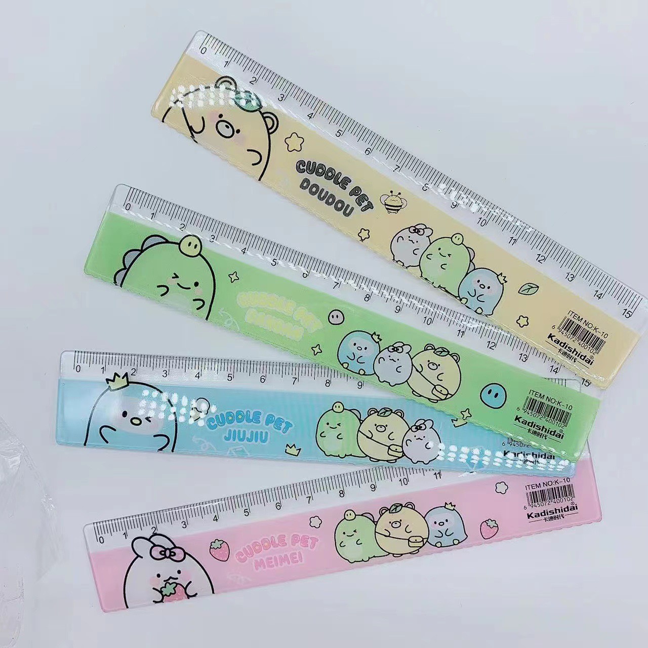 Đồ dùng học tập cho bé, Thước kẻ học sinh 15cm thiết kế xinh xắn