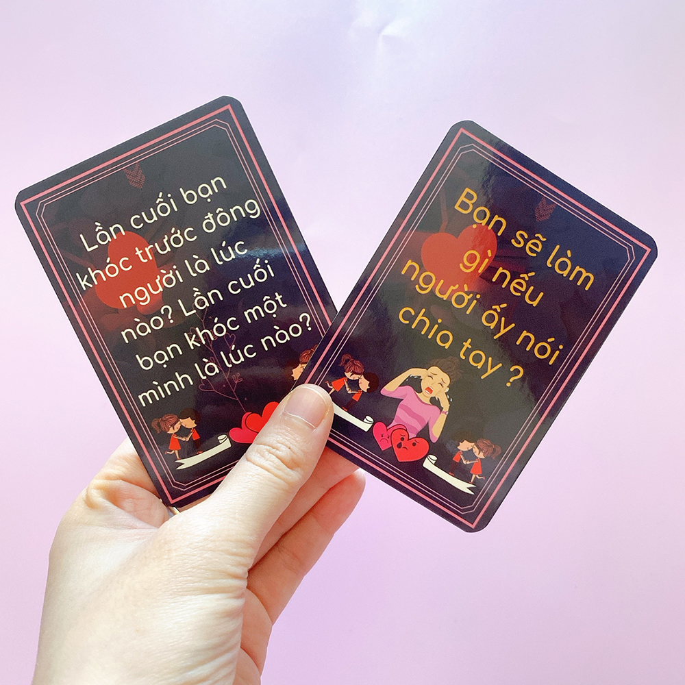 Bộ Bài Hẹn Hò Tình Yêu Drinking Game 59 Lá Dành Cho Các Cặp Đôi Đang Yêu Nhau Giúp Thấu Hiểu Người Ấy Của Bạn