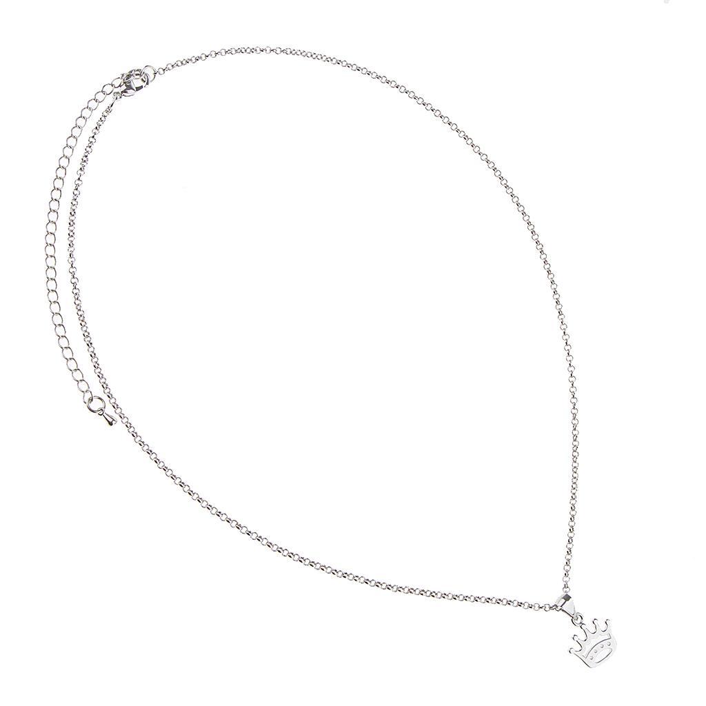 Fashion Women   Crown Tiara Pendant Necklaces Gifts