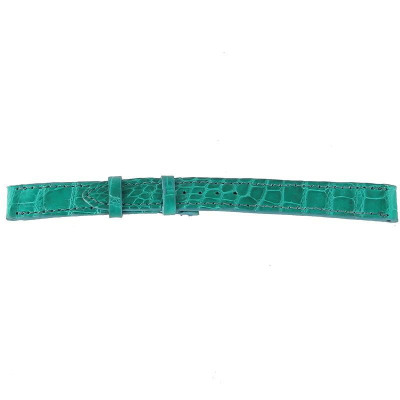 Dây đồng hồ Huy Hoàng da cá sấu size 12, 14 màu xanh lá HC8265