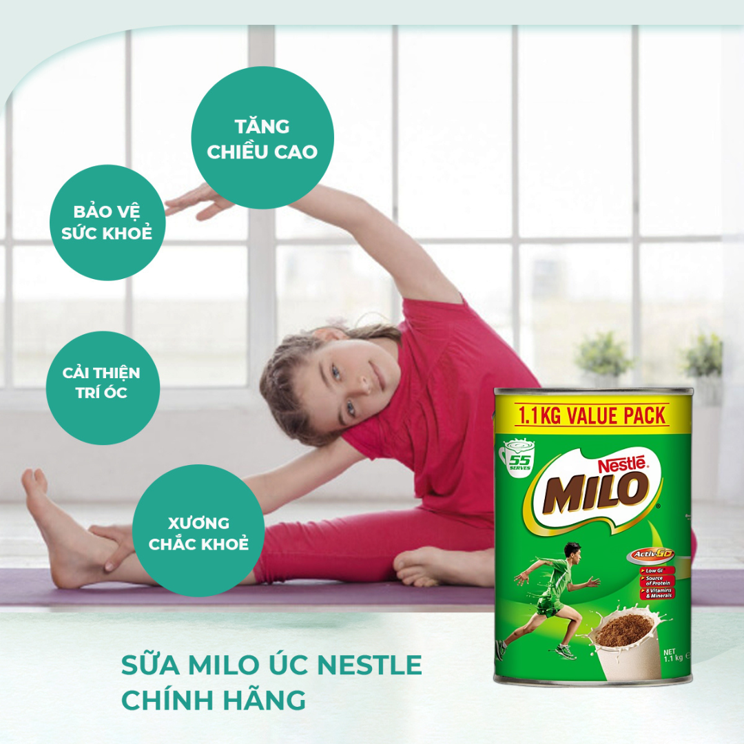 Sữa Milo Nestle chính hãng nội địa Úc 1kg - Phát triển chiều cao, tràn đầy năng lượng - OZ Slim Store