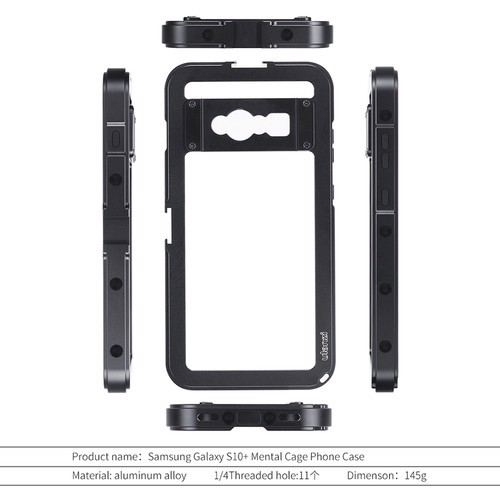 ULANZI VIDEO CAGE S - HÀNG CHÍNH HÃNG - Khung gắn lens dành cho điện thoại Samsung S10 Plus