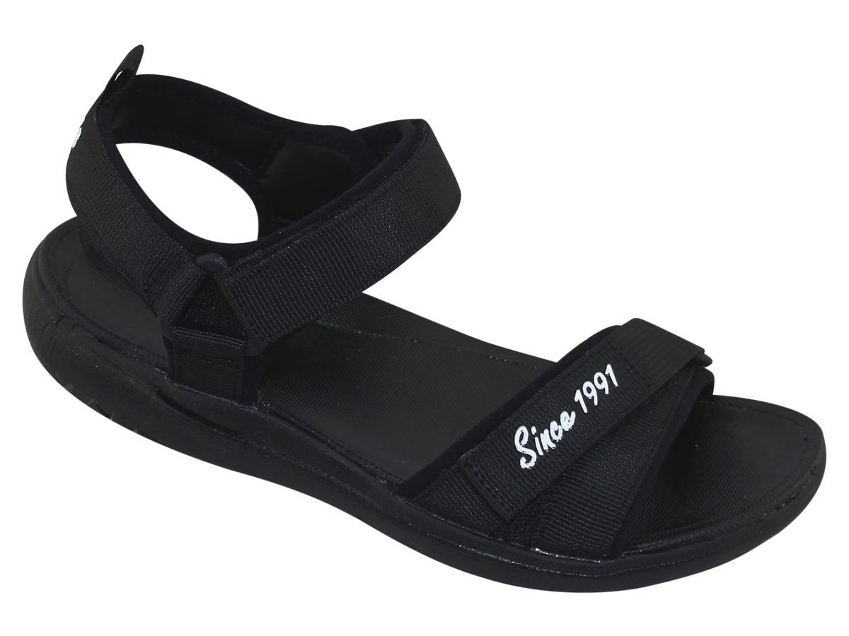 SANDAL ĐẾ BẰNG NỮ Bita's SYN.264 (Đen + Kem + Vàng bò) đơn giản dễ phối