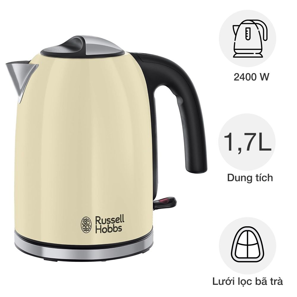 Ấm đun siêu tốc Russell Hobbs Colours Plus 20415-70 Hàng chính hãng