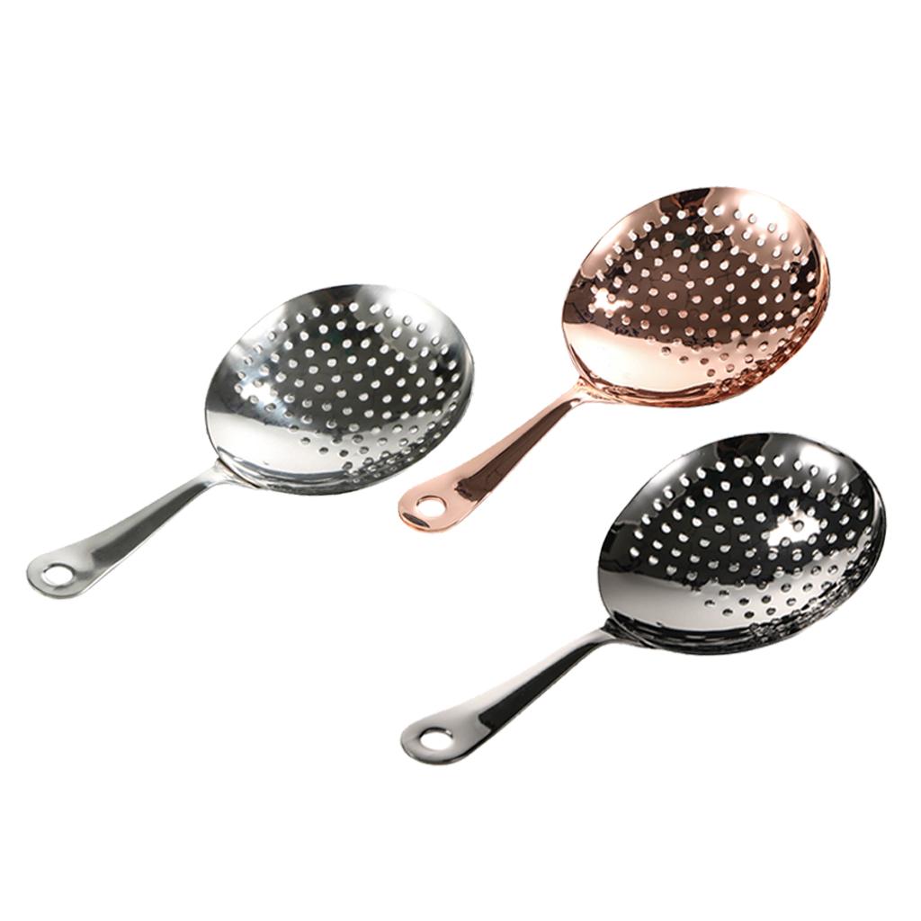 Stainless Steel Julep Strainer Bar Cocktail Shaker Ice Strainer