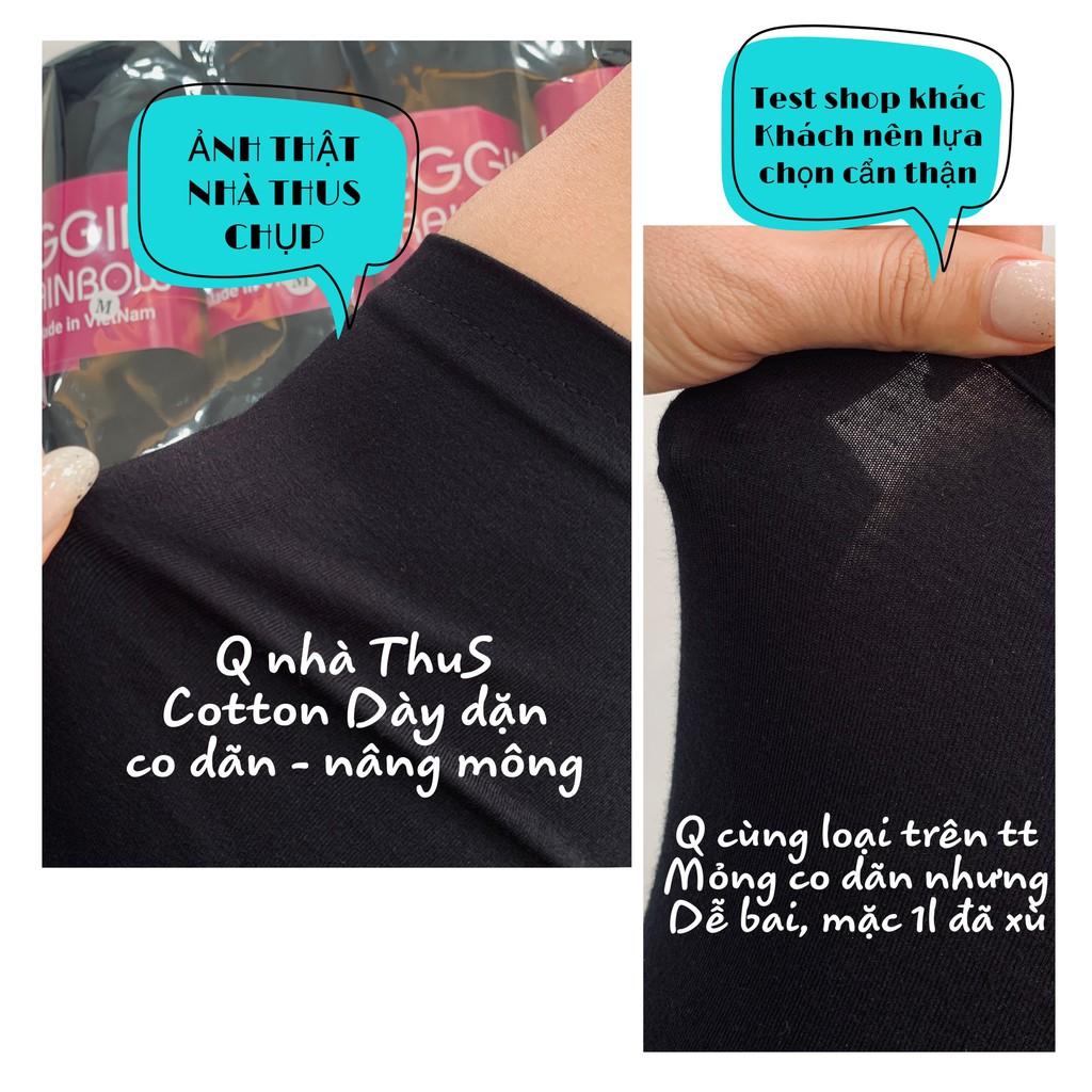 Quần Leeging Lửng Lưng Cao Nâng Mông Cạp Chun Vải Thun Cotton Co dãn hàng đẹp