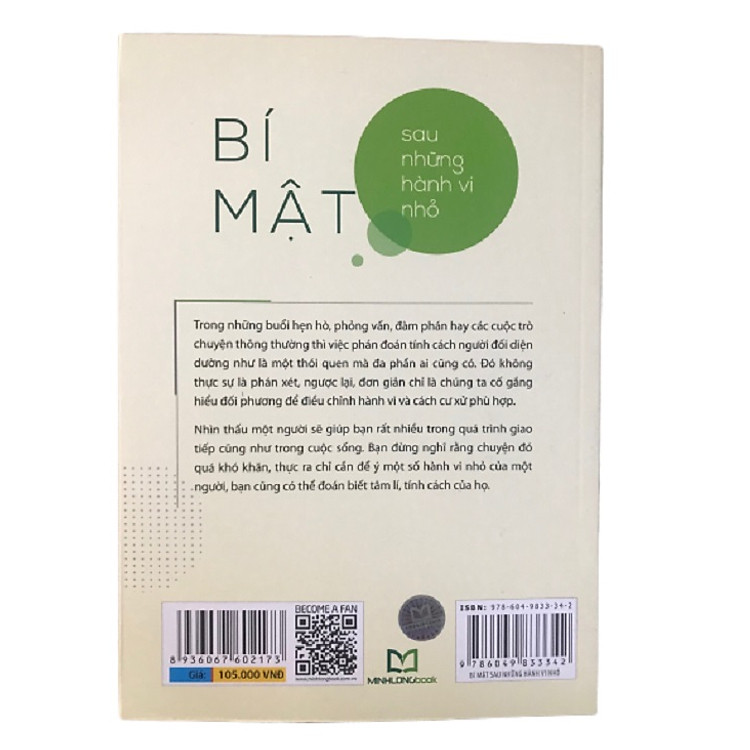 Hình ảnh Sách: Bí Mật Sau Những Hành Vi Nhỏ