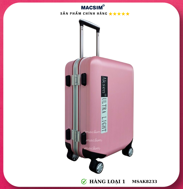 Vali cao cấp Macsim Aksen hàng loại 1 MSAK8233 cỡ  24inch