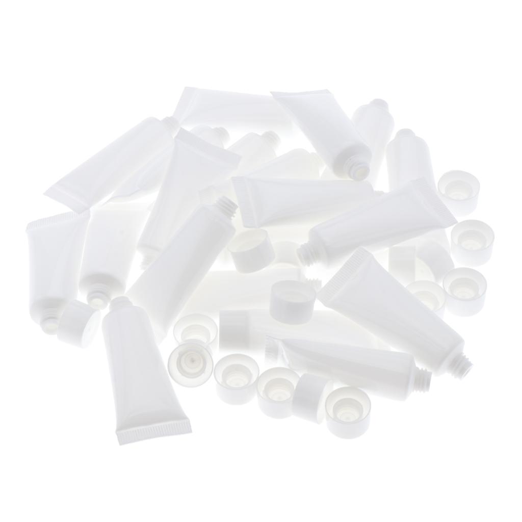 60 pieces 10ml empty tubes cosmetic containers Refillable plastic tube tubes for