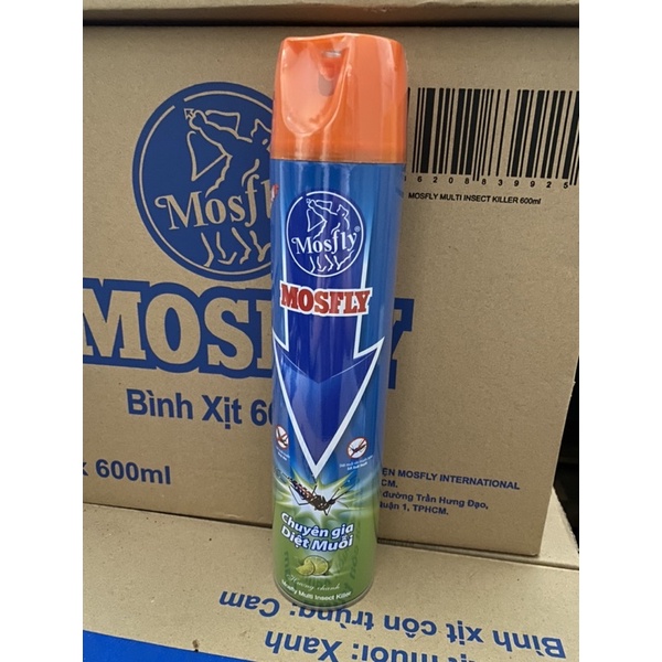 Chai xịt muỗi Mosfly Hương cam chanh - 600ml