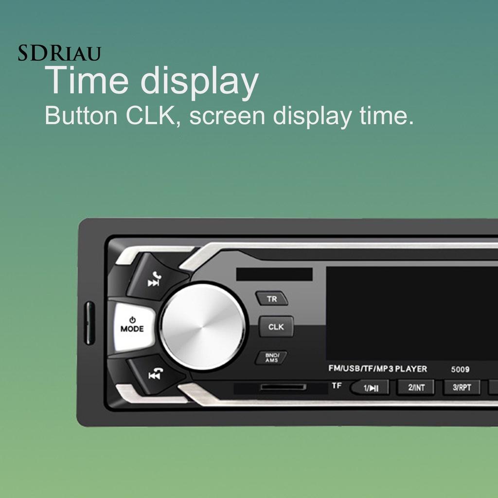 *QCDZ* 5009 12V Car MP3 Player Fast Charging Dual USB Bluetooth Speaker Colorful Radio Player for Vehicles