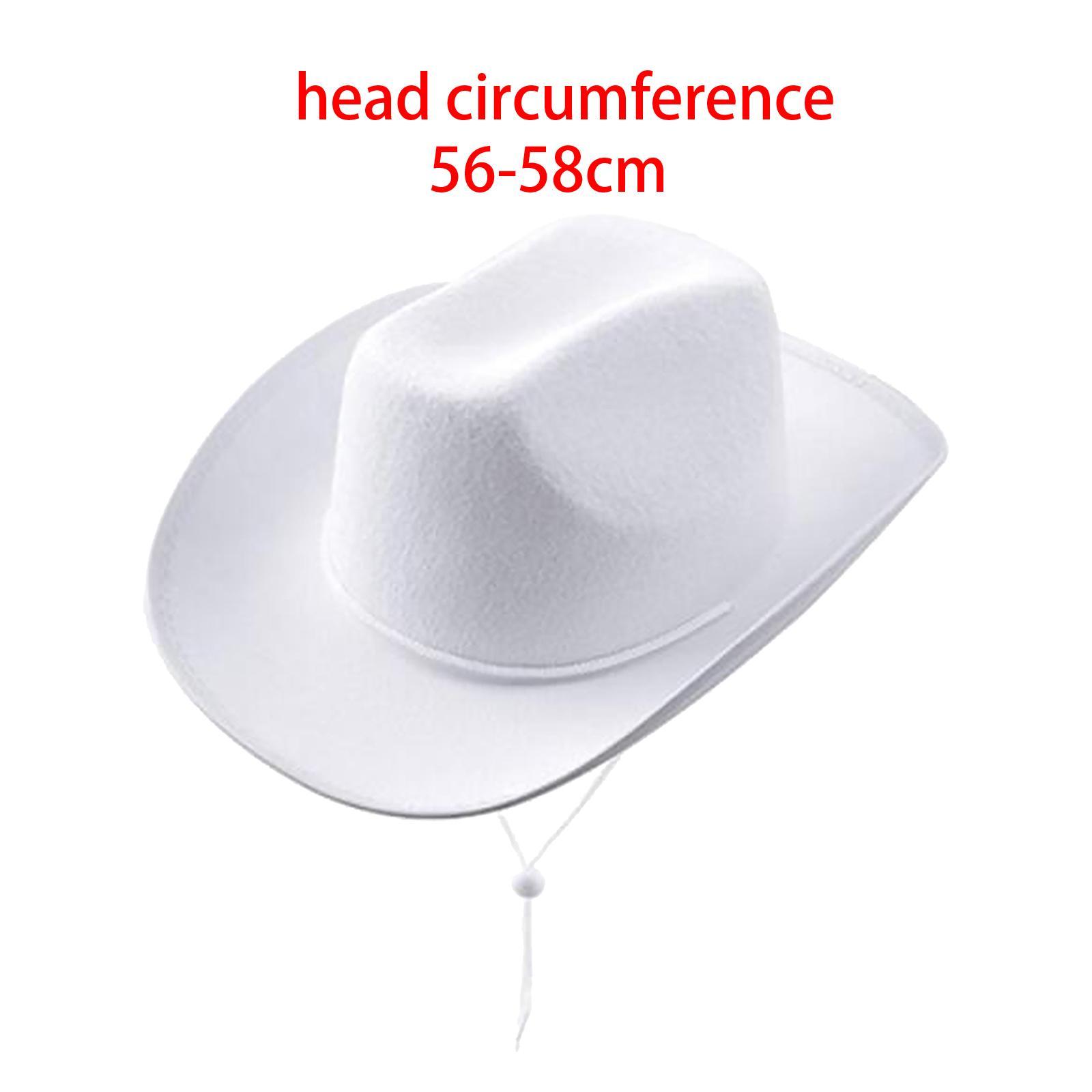 Cowgirl Hats Western Cowboy Hat Decorative Fashion Wide Brim Hat Jazz Hat for Wedding Music Festival Unisex Adults Performance Men Women