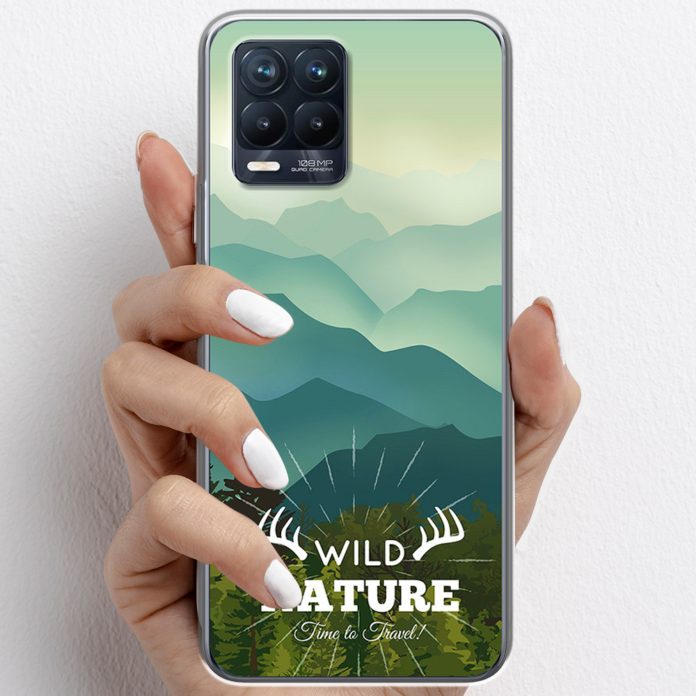 Ốp lưng cho Realme 8 Pro nhựa TPU mẫu Núi non