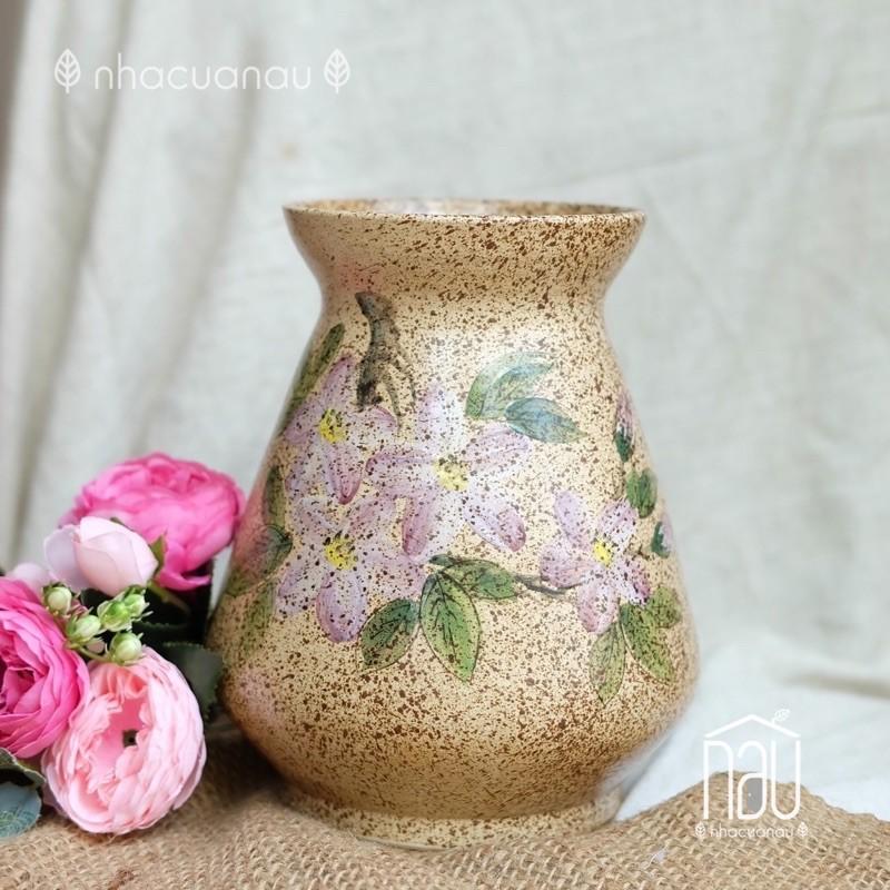 Lọ hoa vuốt tay độc bản làm thủ công 100% quà tặng Tân gia đặc biệt sưu tập lọ hoa decor tủ kệ nhà mới