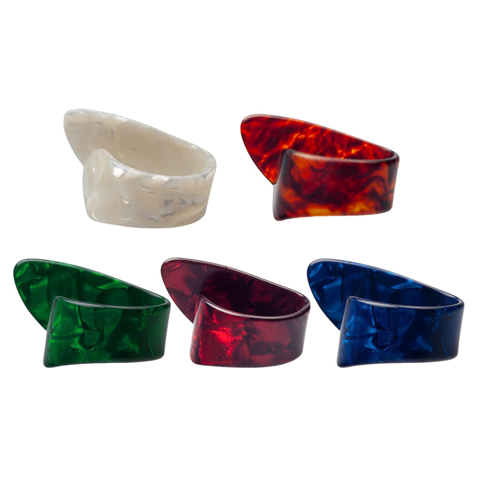 10 Pcs Guitar Thumb Finger Picks, Thumb Finger Picks, Guitar Fingertips Protector Plectrum Picks for Acoustic Guitar Banjo Bass Ukulele