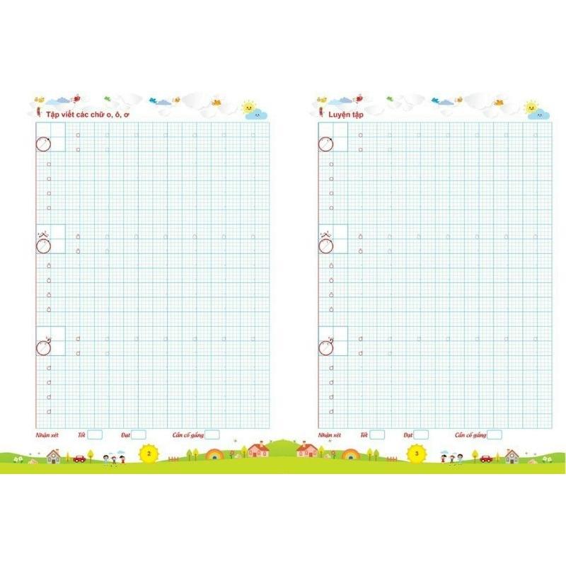 Vở luyện viết chữ hoa, chữ thường cỡ nhỏ theo nhóm