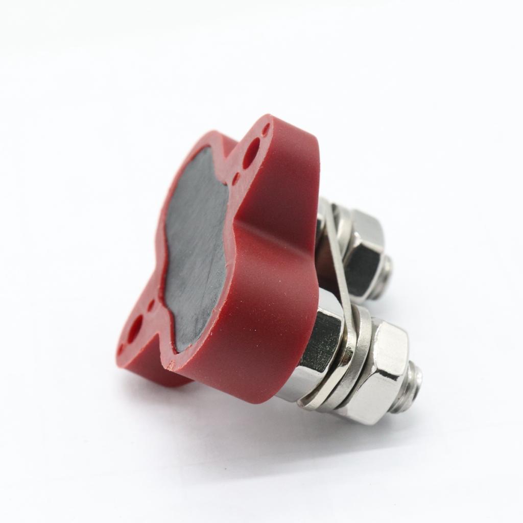 1 Pair DC48V Dual M8 Terminal Stud Bus Bar Power Distribution Box for Boat