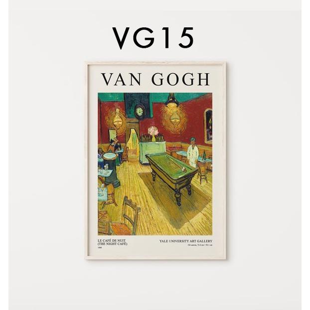Tranh Treo Tường chủ đề Van Gogh, tranh canvas cao cấp, tặng kèm đinh treo tranh - TIỆM TRANH 91