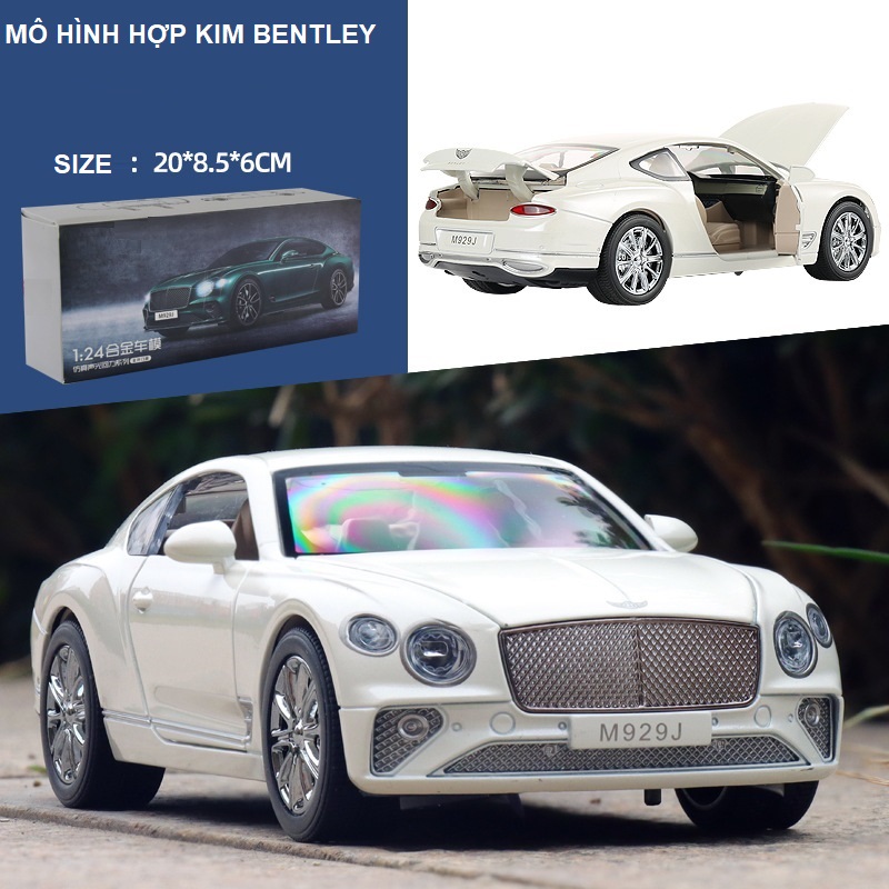 Xe Mô Hình Hợp Kim Siêu Xe Bentley Continental GT Tỉ Lệ 1:24