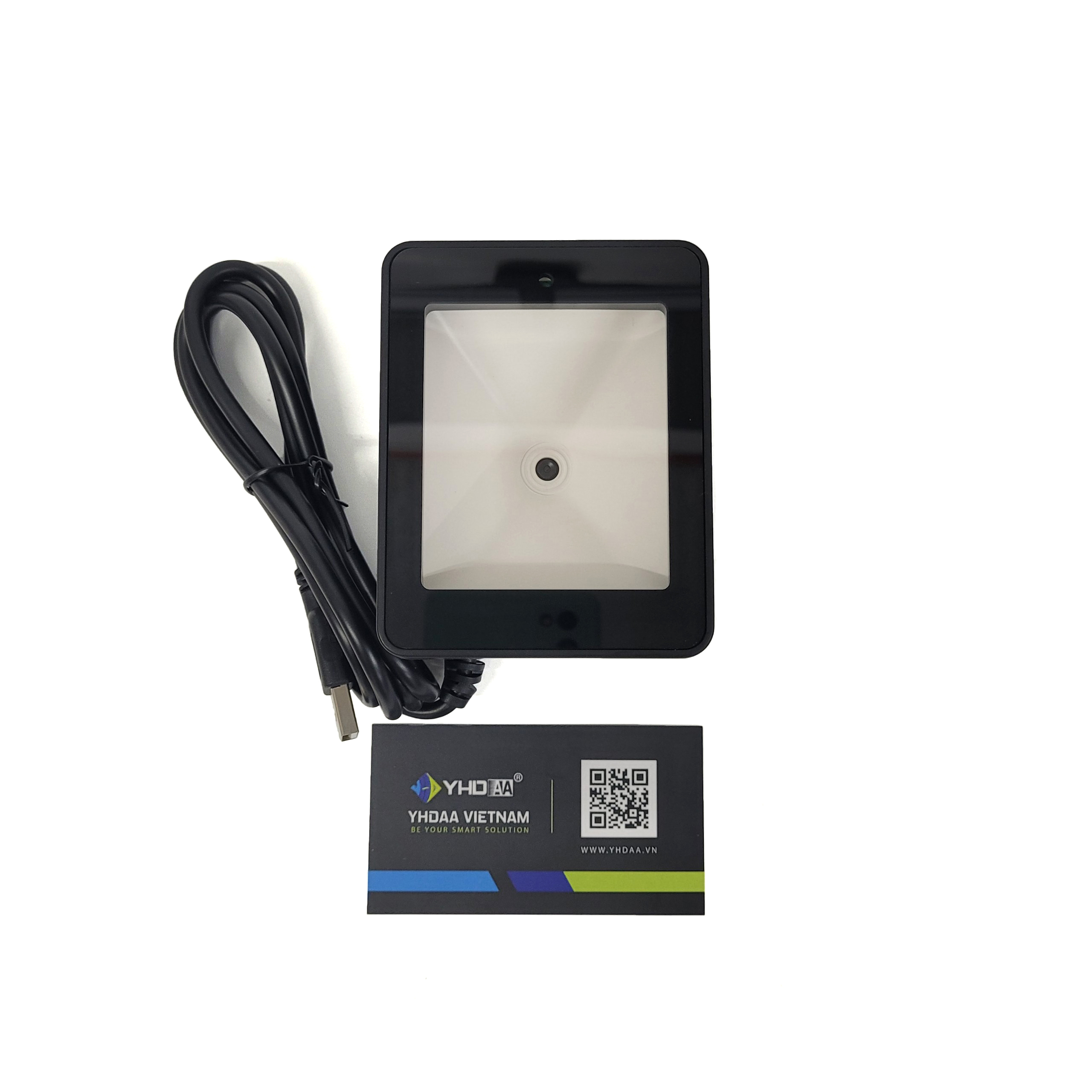 Máy quét mã vạch để bàn YHD 9800D 2D đọc mã vạch sản phẩm Barcode Qrcode dùng dây cắm trực tiếp Máy tính tiền, Laptop - Hàng Nhập Khẩu