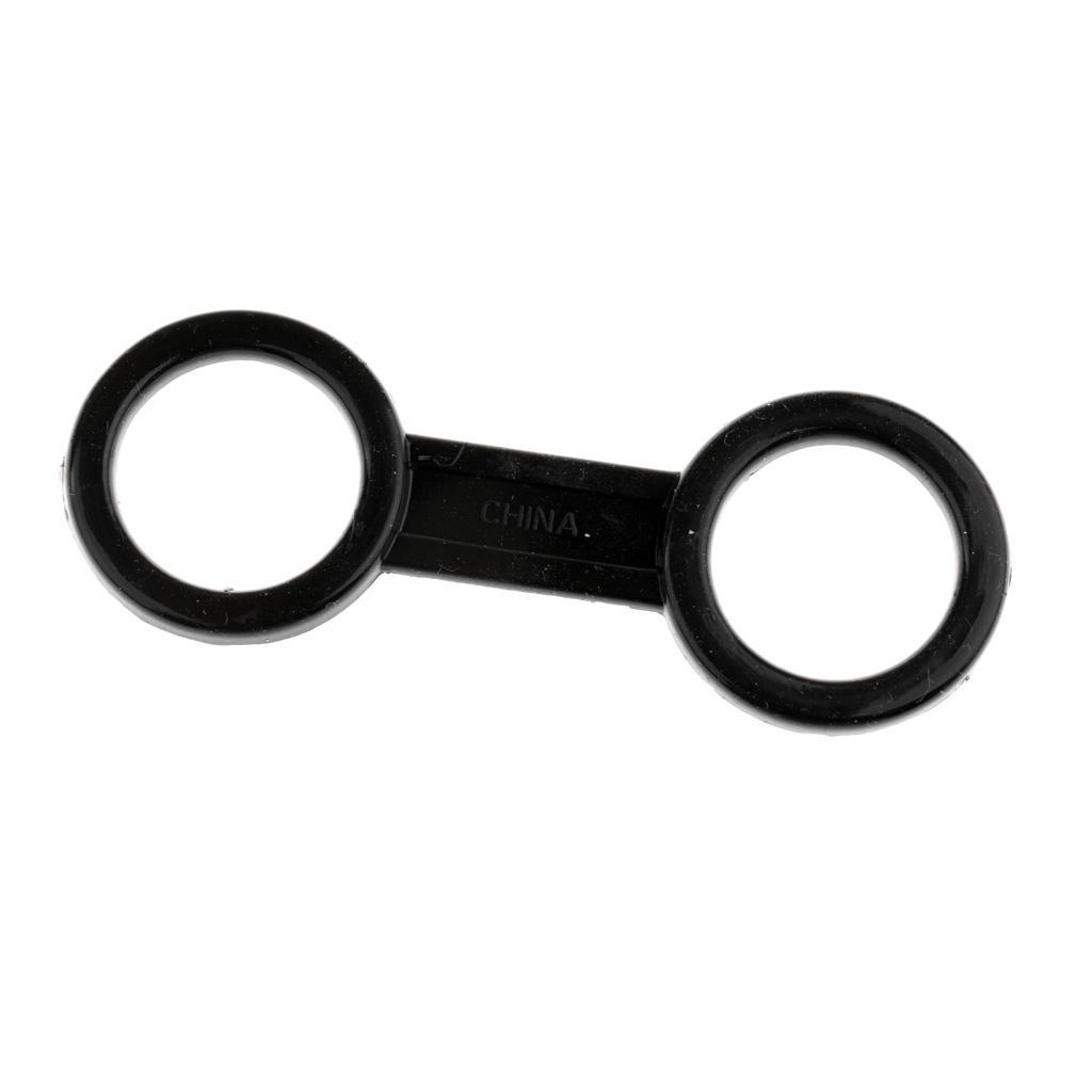 2Pcs Silicone Snorkel Keeper Swimming Goggles Mask Strap Belt Clip Holder