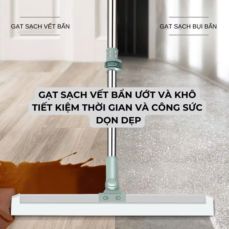 Cây Gạt Nước Chà Sàn Nhà Tắm Silicon Thông Minh Xoay 360 Độ LOẠI 50CM - HÀNG CHÍNH HÃNG MINIIN