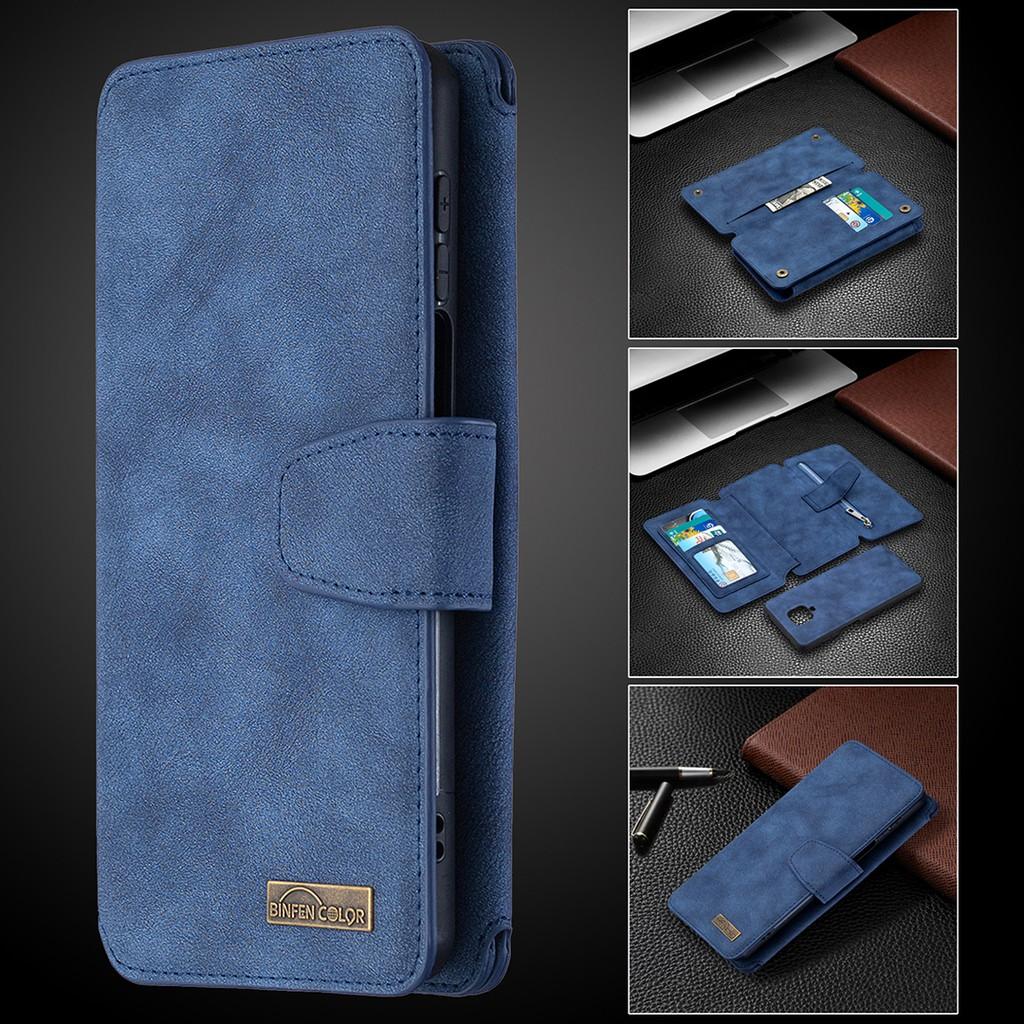 Ốp lưng điện thoại dạng ví da lật cho Xiaomi Redmi 9 Note 9 Pro Max Note 9S Mi Note 10 Pro