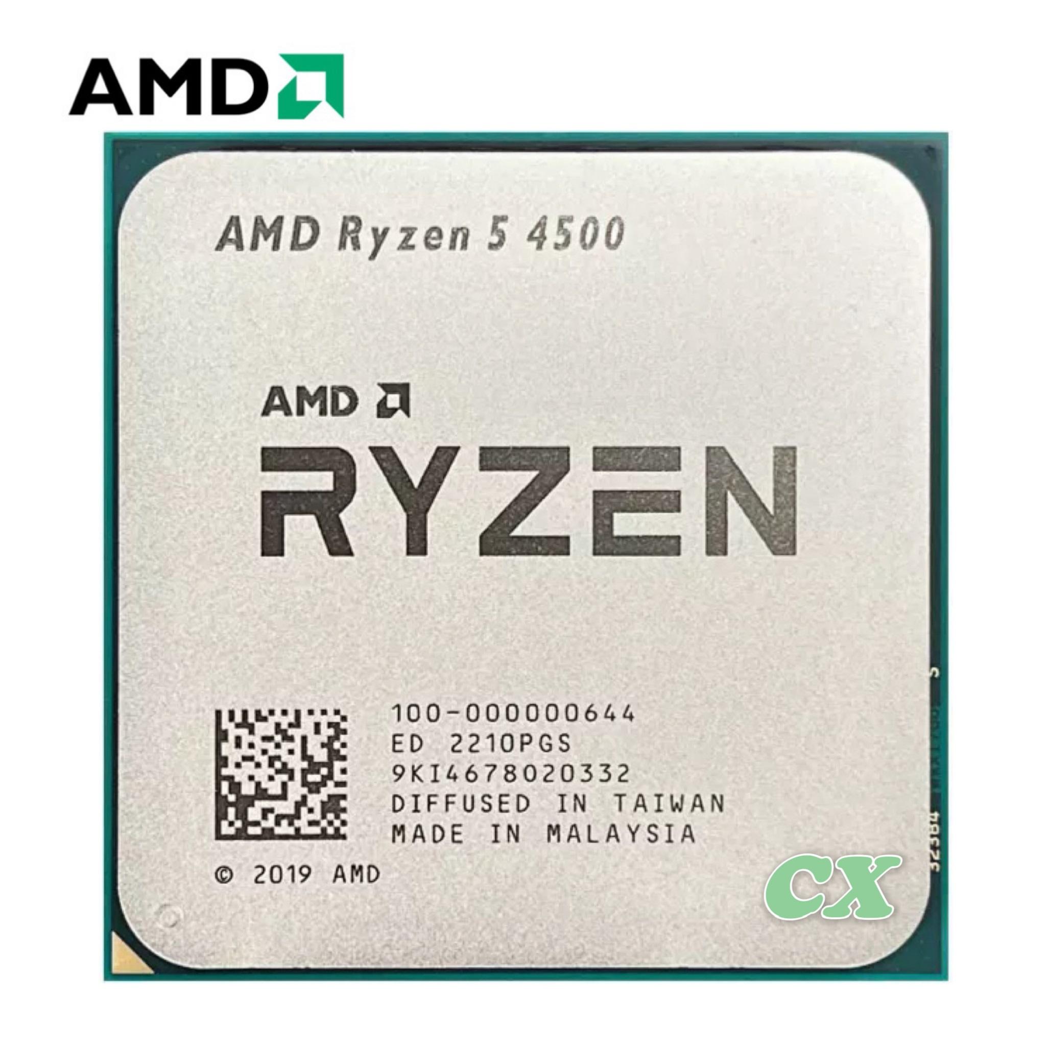 Bộ xử lý CPU AMD Ryzen 5 4500 R5 4500 3,6 GHz 6 nhân 12 luồng 7NM L3=8M 100-000000644 Ổ cắm AM4
