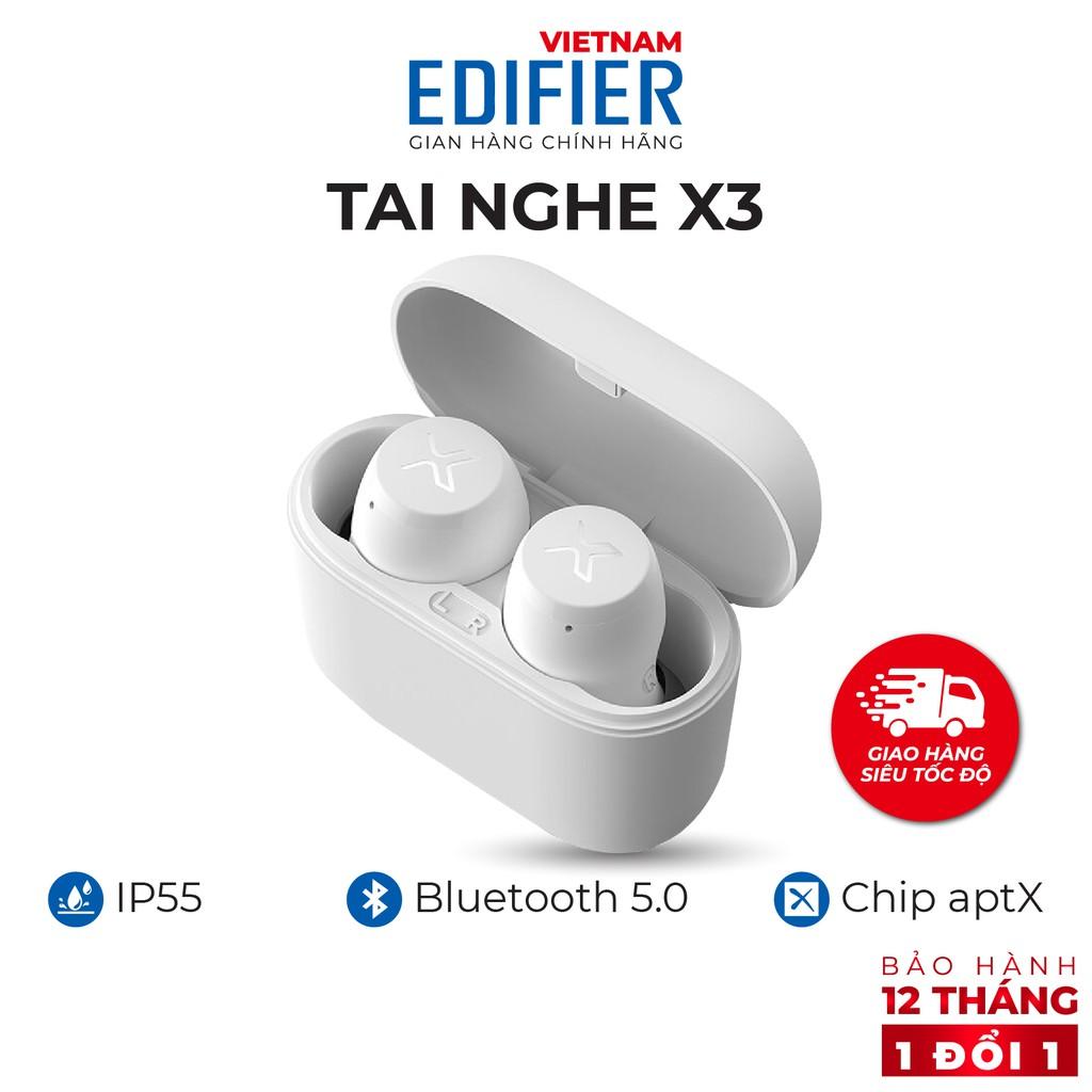 Tai nghe Bluetooth 5.0 EDIFIER X3 Âm thanh Stereo Chống nước IP55 - Hàng chính hãng