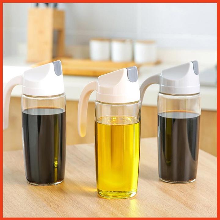 Combo 2 Bình đựng nước mắm, dầu ăn 300ml/600ml tự động mở nắp khi rót