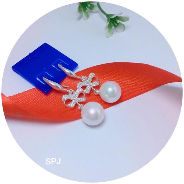 BÔNG TAI NƠ GẮN HẠT XINH XẮN