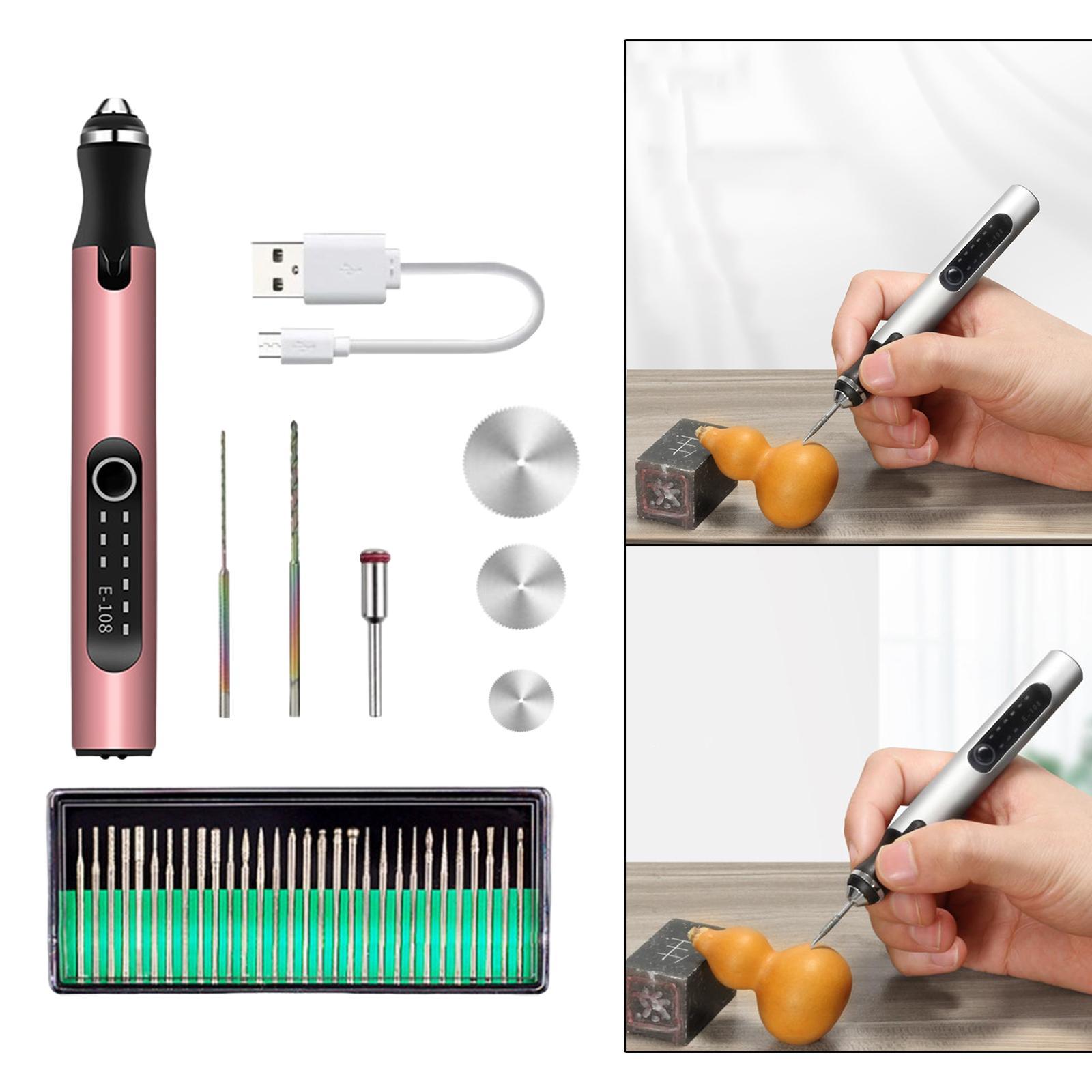 Mini Micro Engraver Pen Engraving Tool Kit USB Handheld for Metal Jewelry Etching
