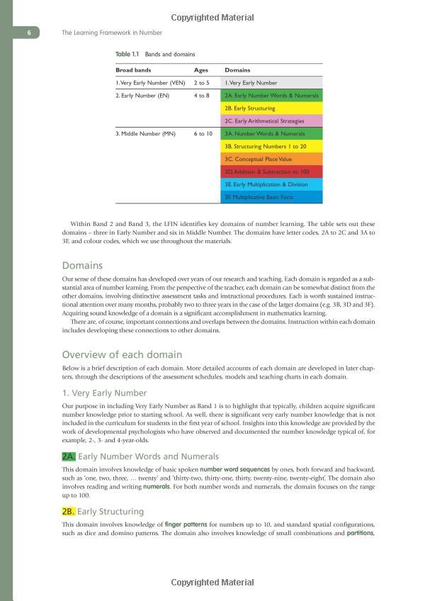 The Learning Framework In Number: Pedagogical Tools For Assessment And Instruction (Math Recovery)