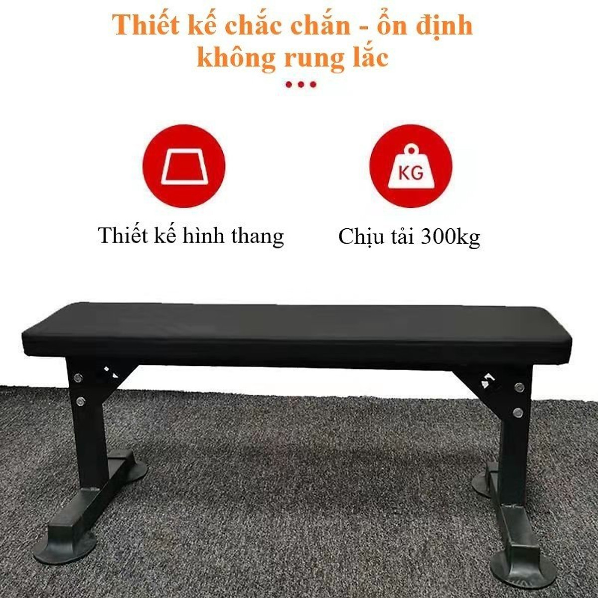 Ghế Băng Tập Tạ,Ghế Vớt Tạ Gấp Gọn AC-5002 Chịu Tải 300kg Hàng Nhập Khẩu Đại Nam Sport