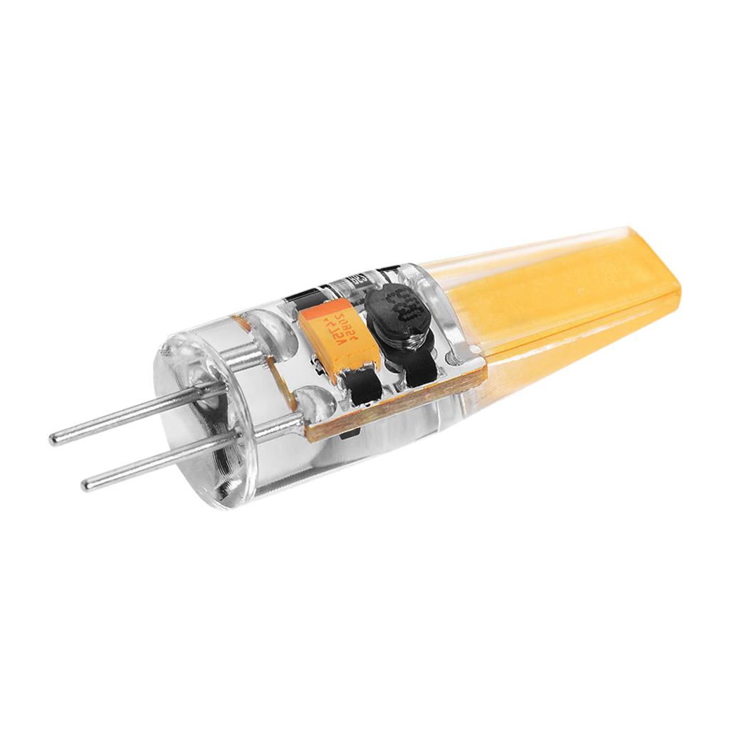 4x G4 3W Dimmable COB LED Bulb 220V Glass Silicone