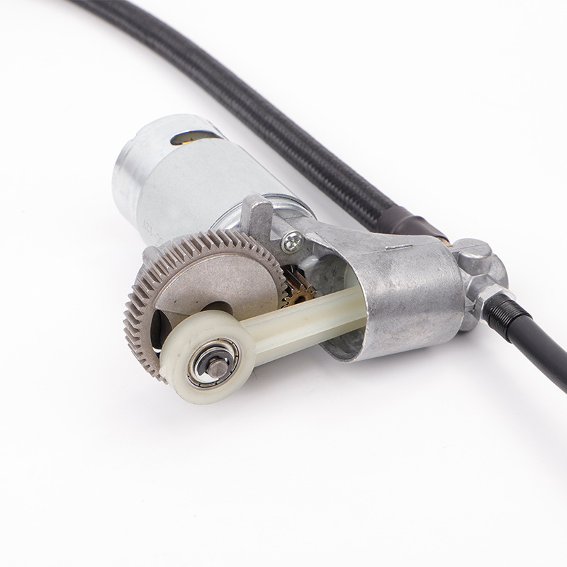 Động cơ máy bơm hơi 12V/120W hành trình xi lanh 25mm áp suất 150PSI lưu lượng khí 35L/phút, có đồng hồ báo áp suất - Chế bơm lốp cho ô tô xe máy