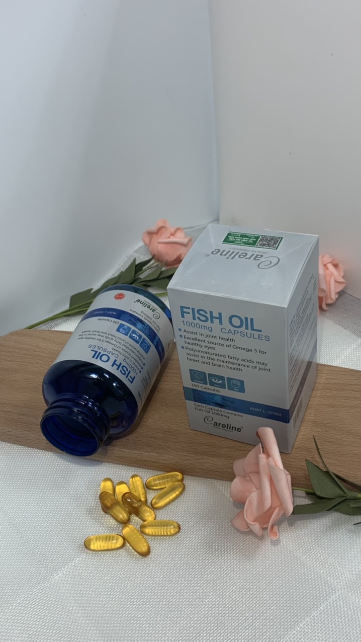Viên uống dầu cá hồi Omega 3 Salmon Fish Oil Careline