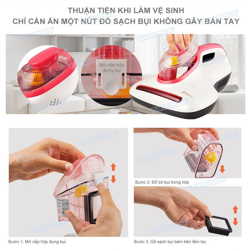 Máy Hút Bụi Trên Giường Tiross TS9302 - Hàng chính hãng