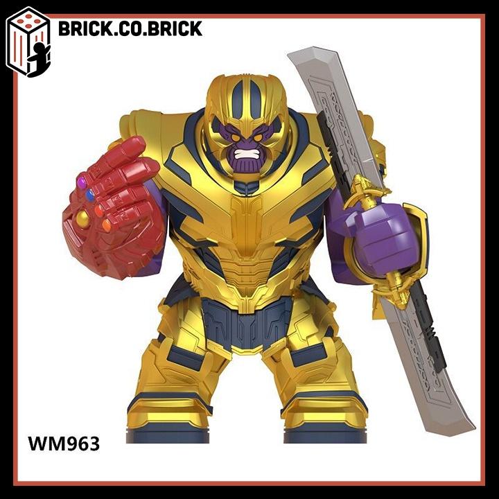 Siêu Anh Hùng Thanos Mô Hình Bigfig Loại To Giáp Kèm Phụ Kiện WM963