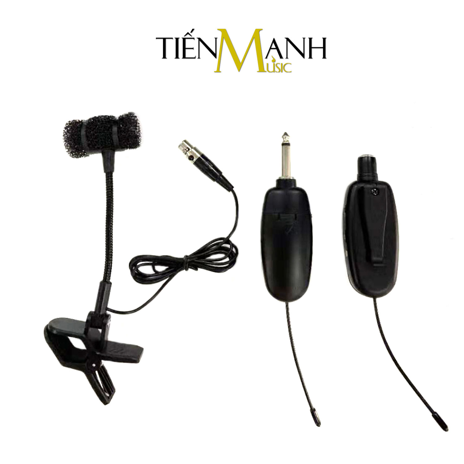 Bộ Microphone không dây Wireless dùng cho Đàn Violin, Guitar, Kèn, Sáo, Nhị, Saxophone, Mic Nhạc cụ Dân Tộc và Mọi loại Nhạc Cụ khác Dr.MIC W8-8+813 - Kèm Móng Gảy DreamMaker