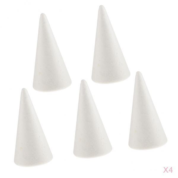 20Pcs 100mm Cone Shape Foam for Handmade Modelling Kids Crafts DIY