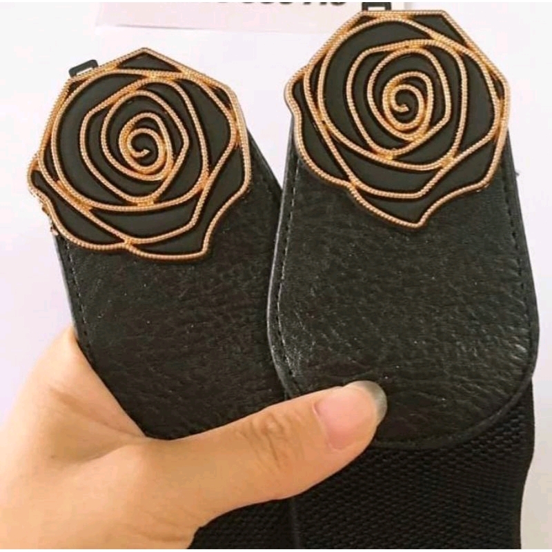 Dây nịt thun Kim Nhung Bản 8cm Chất thun co giãn phối nhung