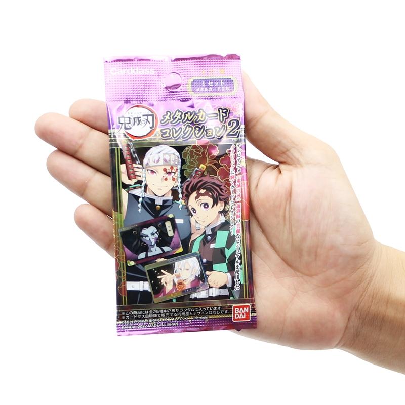Thẻ Nhân Vật Thanh Gươm Diệt Quỷ - Bandai Kimetsu no Yaiba Metallic Card Ver 2 DMSMC-02 (2 Thẻ Ngẫu Nhiên/Túi)