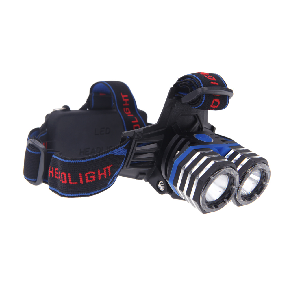 Đèn LED Đội Đầu 4 Chế Độ 4000LM Cho Cắm Trại Đi Bộ Đường Dài + Sạc Xe Hơi