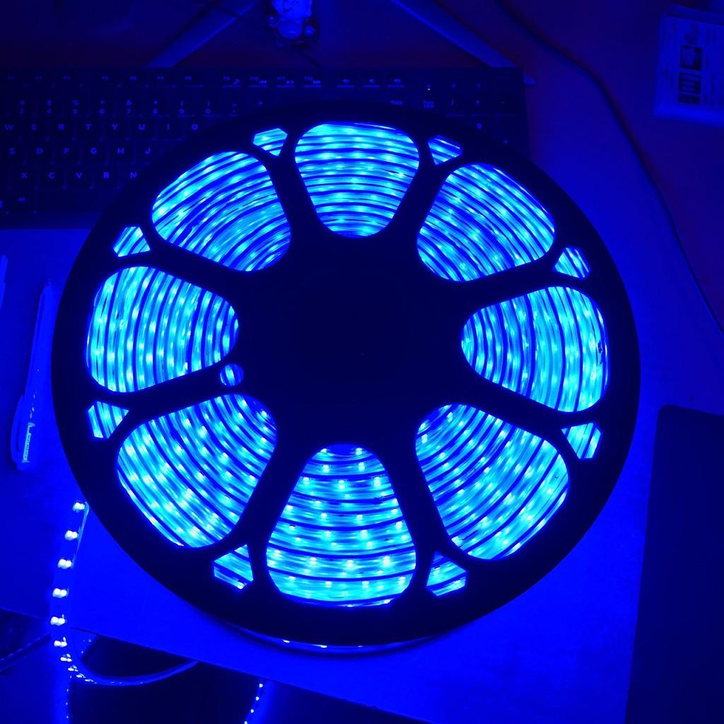 COMBO 10 MÉT LED DÂY ĐÔI 2835 XANH DƯƠNG TẶNG KÈM NGUỒN