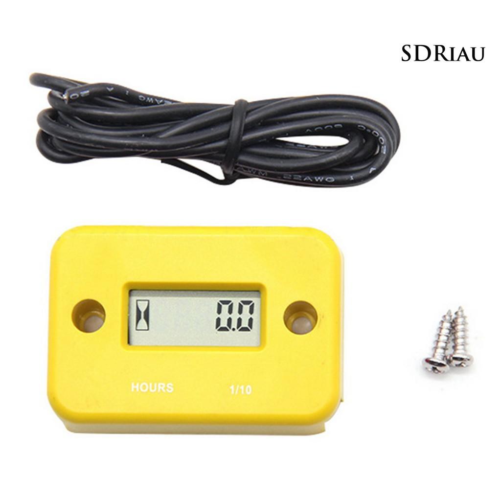 Đồng Hồ Hẹn Giờ Chống Thấm Nước Màn Hình Lcd Cho Xe Mô Tô
