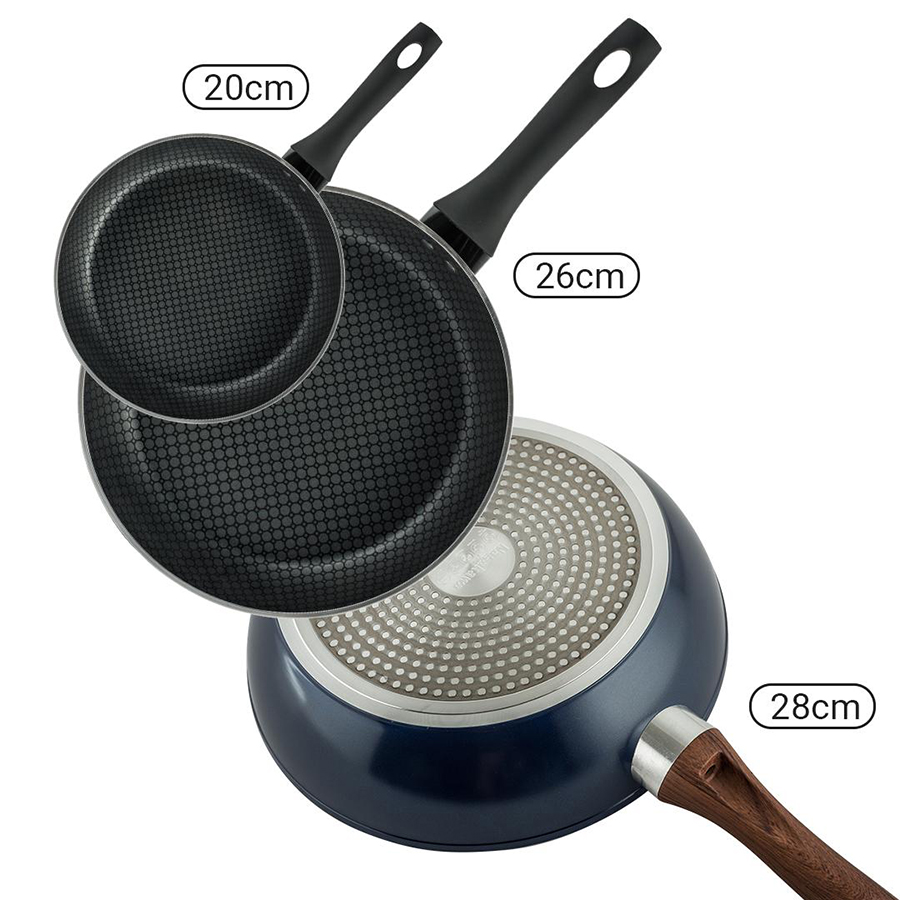 Bộ Chảo Đa Năng Đáy Từ Nagakawa NAEC202628 - Hàng Chính Hãng