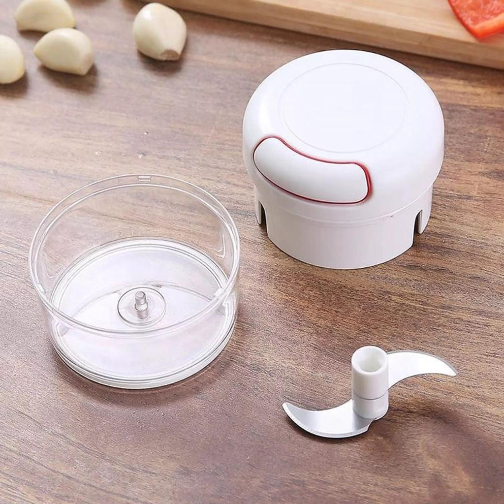 Dụng cụ xay tỏi ớt hành kéo tay đa năng, máy xay tỏi cầm tay Hiệu Mini FOOD Chopper